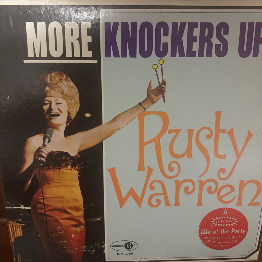 RUSTY WARREN "More Knockers Up!" Comedy/Satire 12" LP, VTG
